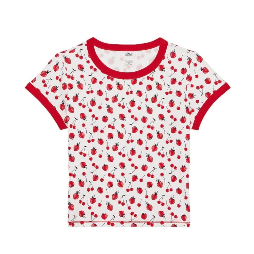 Frankie’s Bikini’s Crop Top, Berries, NWT